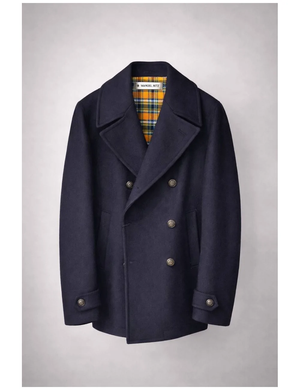 Cappotto doppiopetto con bottoni