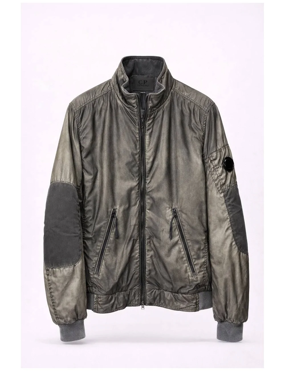 Giubbino Grigio Con Tasche Oblique