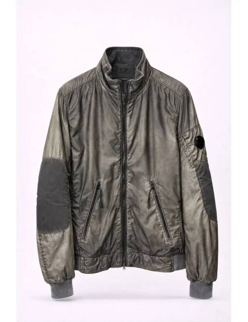 Giubbino Grigio Con Tasche Oblique