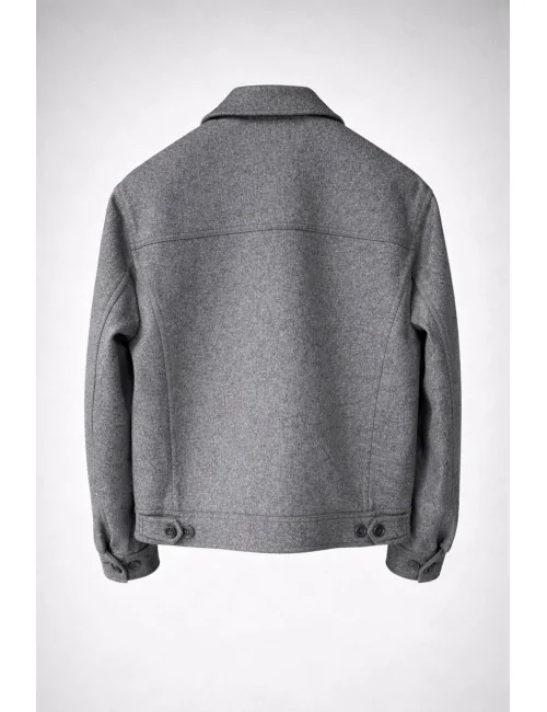 Giacca camicia in lana