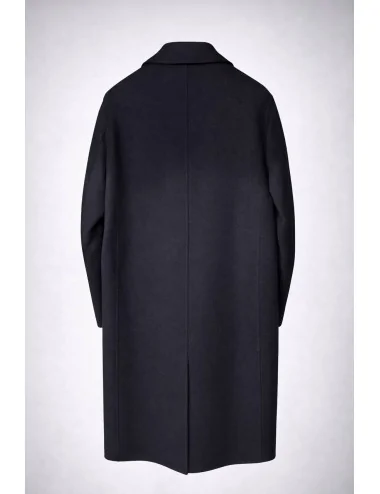 Cappotto blu notte in lana doppiopetto 2