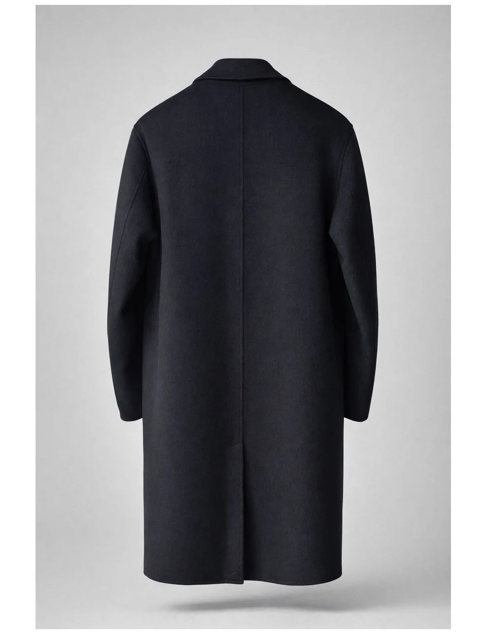 Cappotto blu notte monopetto