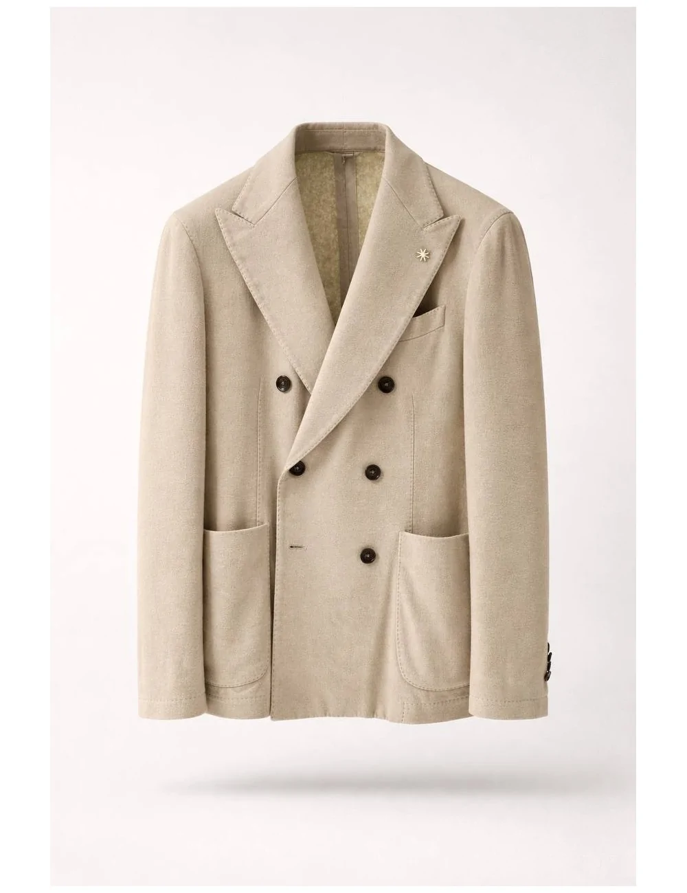 Giacca Doppiopetto Con Spilla