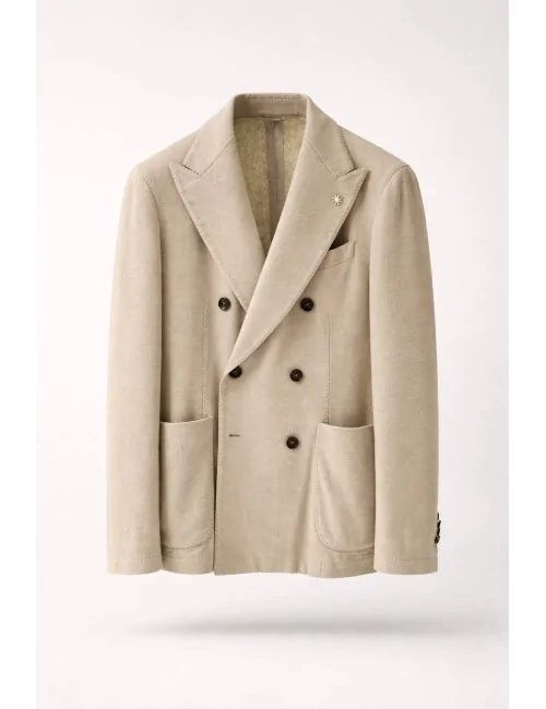 Giacca Doppiopetto Con Spilla