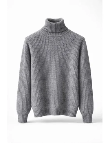 Maglione collo alto in lana