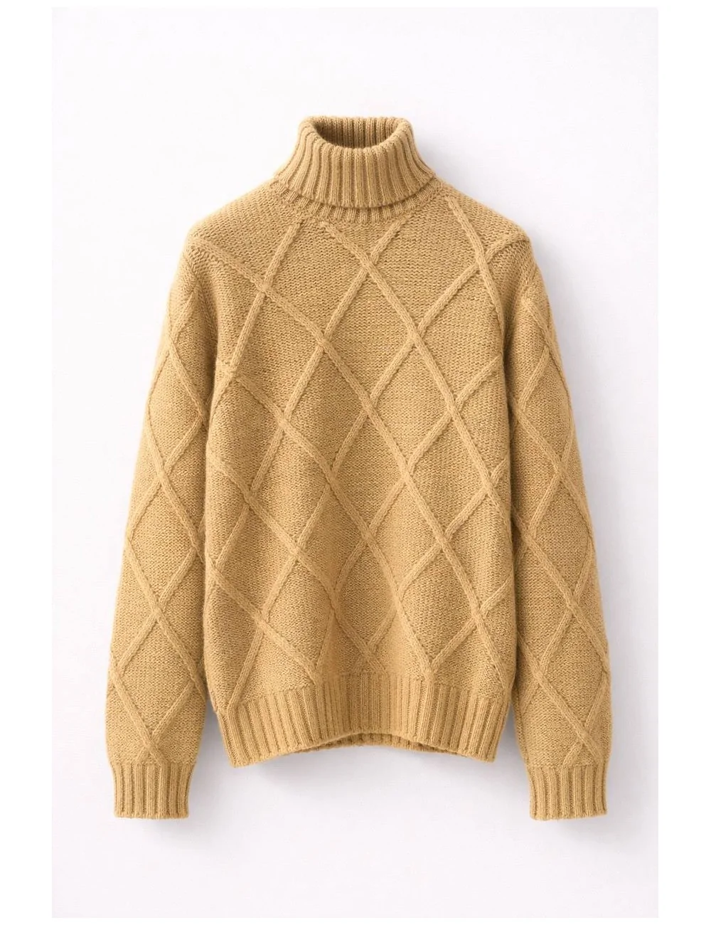 Maglione collo alto in lana