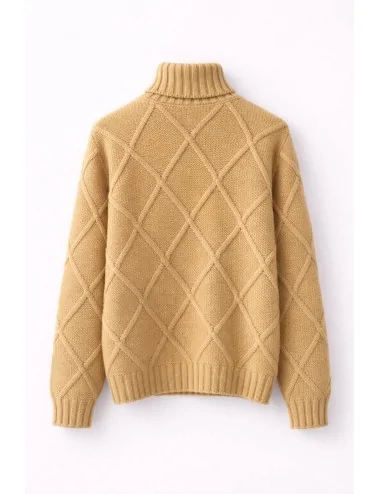 Maglione collo alto in lana 2