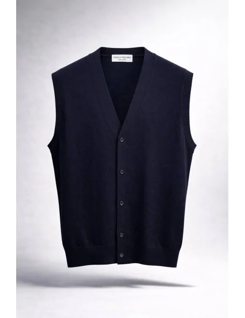 Gilet maglia in lana