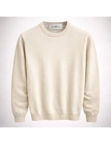 Girocollo in cashmere e lana