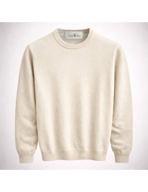 Girocollo in cashmere e lana