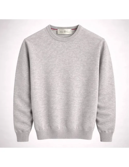 Girocollo in cashmere e lana