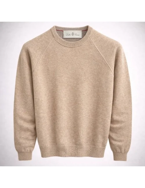 Girocollo taglio felpa in lana