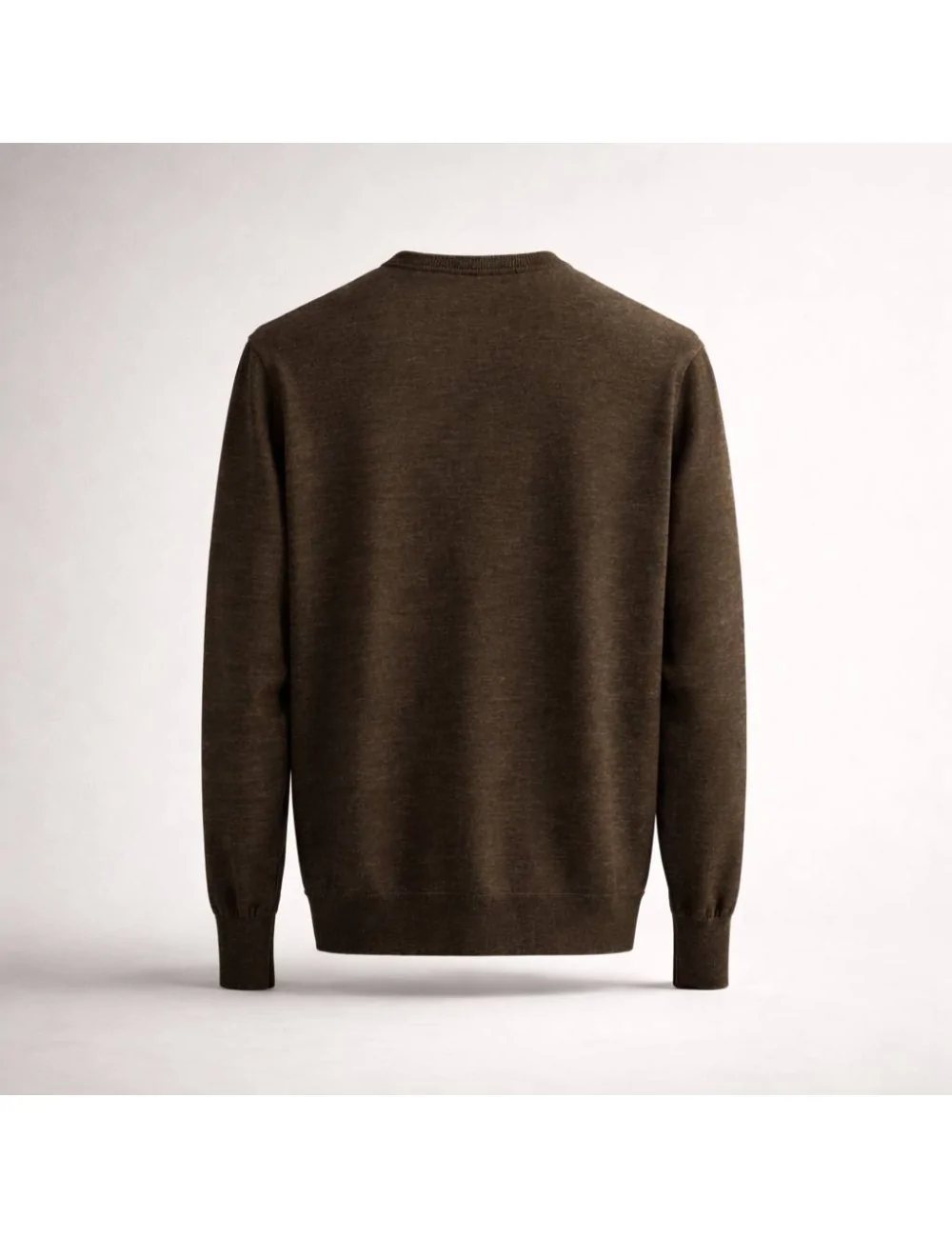 Maglia girocollo in lana e seta