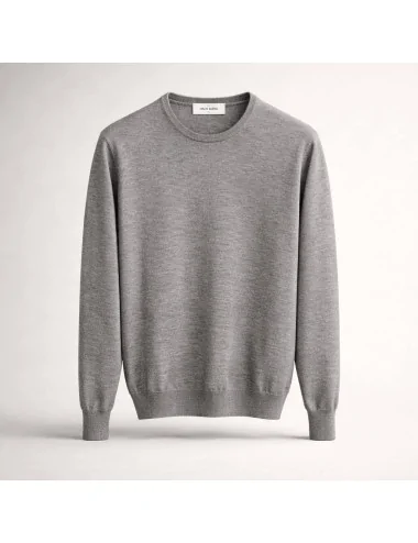 Maglia girocollo in lana e seta 2