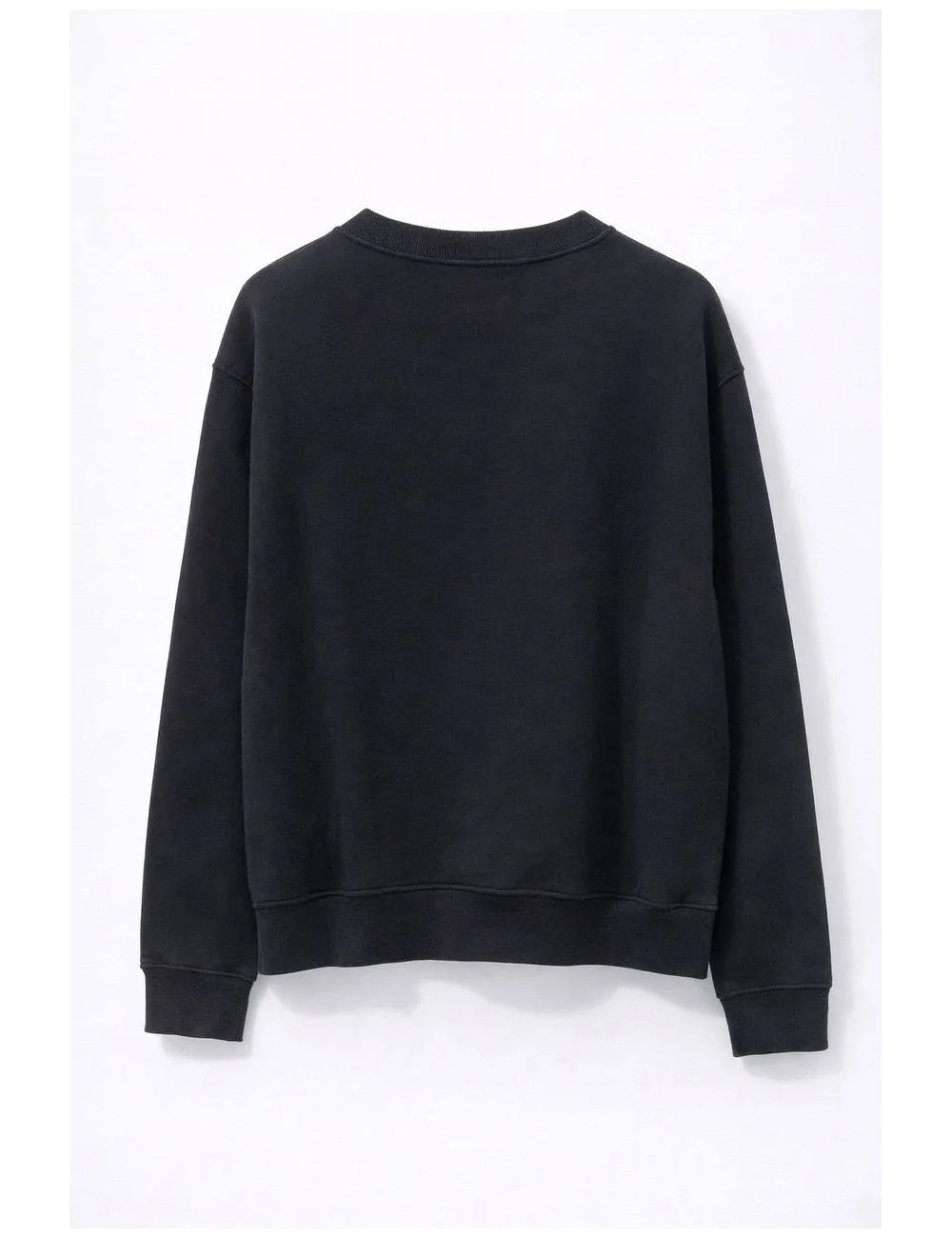 Felpa nera con logo dorato