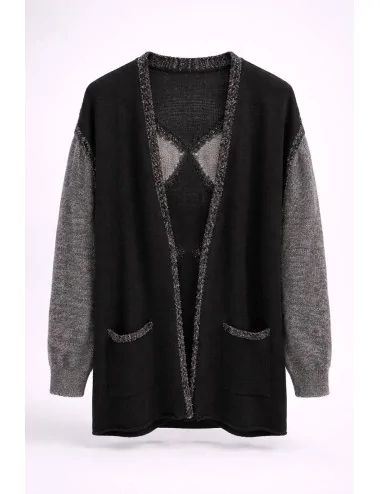 Cardigan con lurex