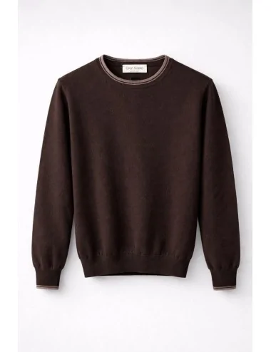 Maglia girocollo con bordo