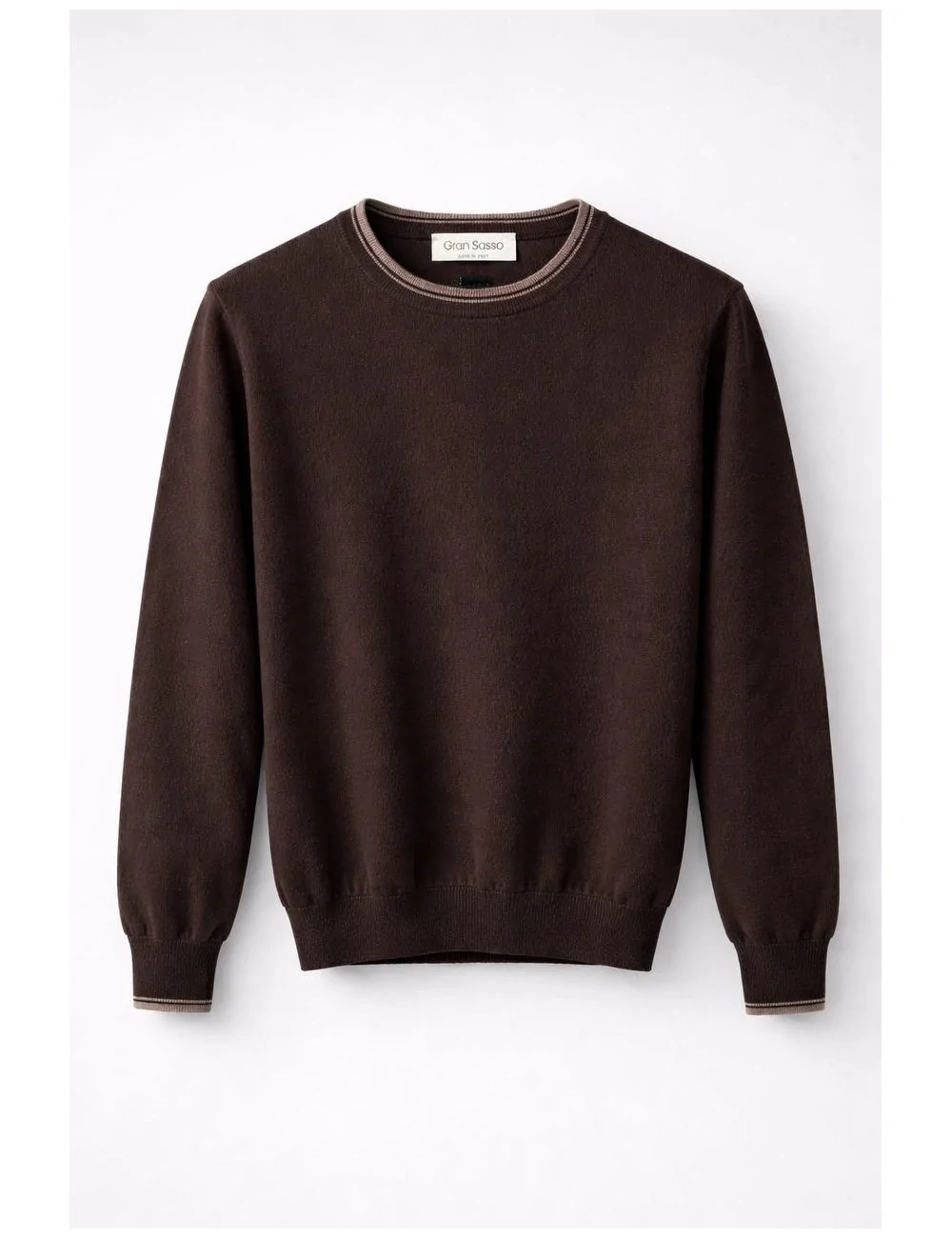 Maglia girocollo con bordo