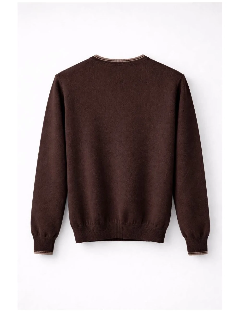 Maglia girocollo con bordo