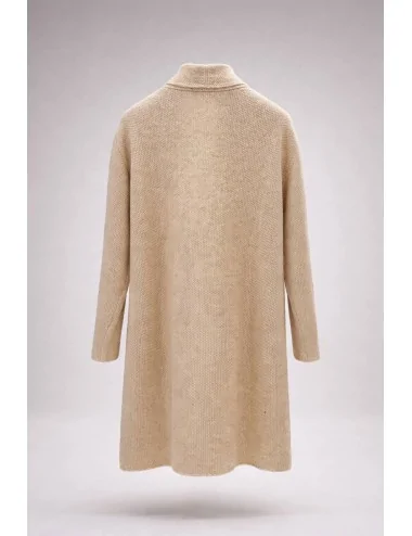 Cardigan Lungo Bianco Panna 2