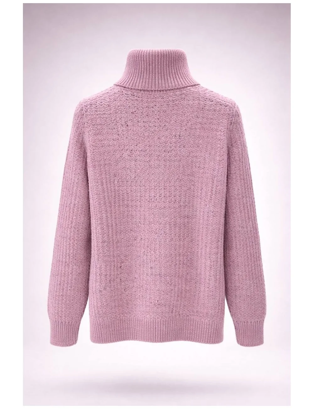 Maglione rosa a coste