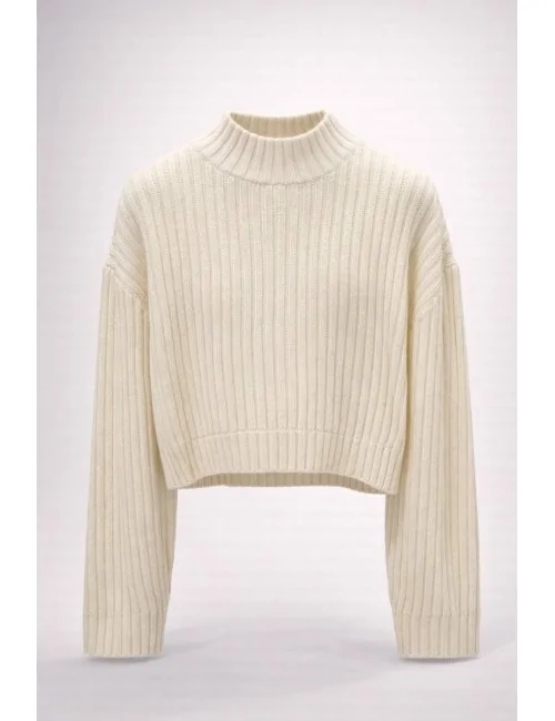 Maglia mezzo collo oversize