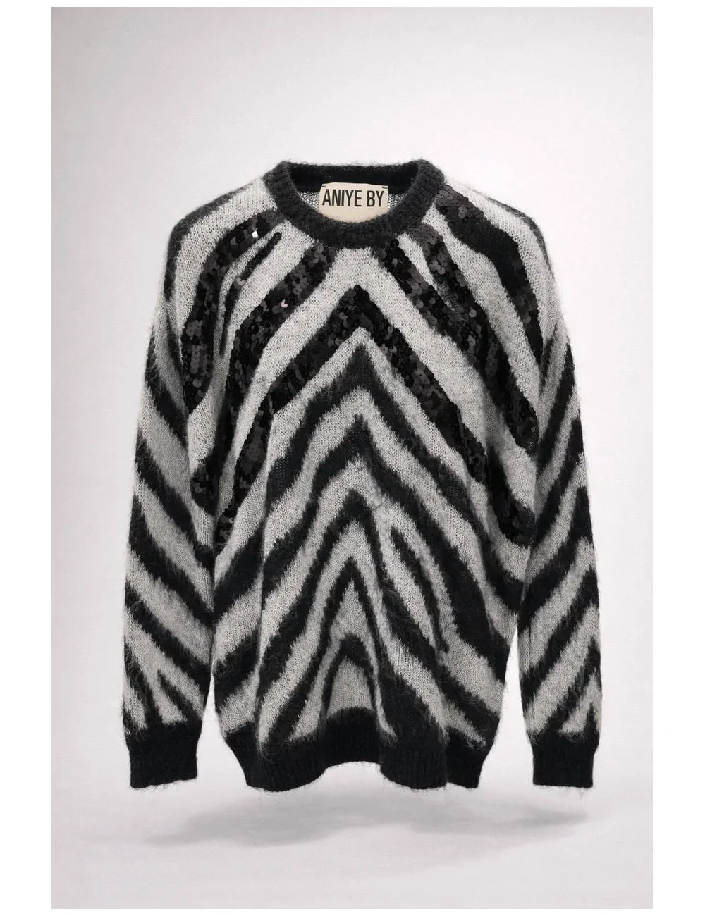 Maglia effetto zebrata