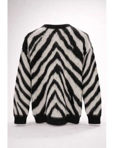 Maglia effetto zebrata 2