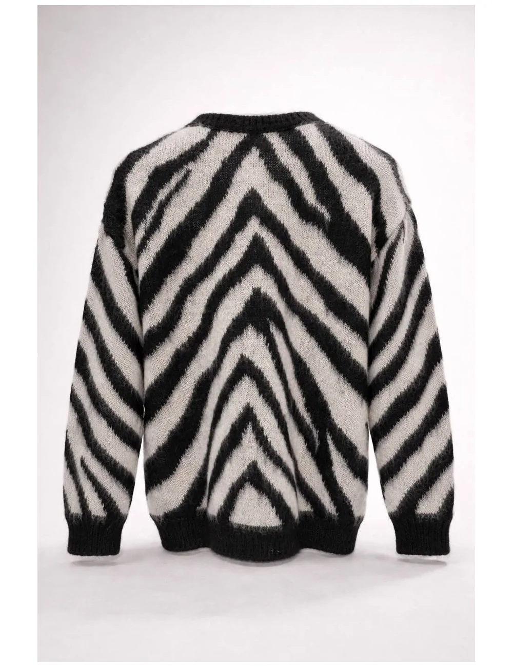 Maglia effetto zebrata