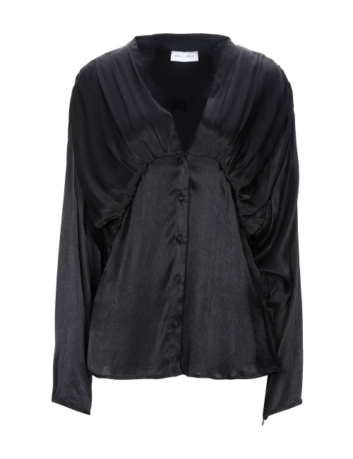 WEILI ZHENG Blusa Nera In Satin
