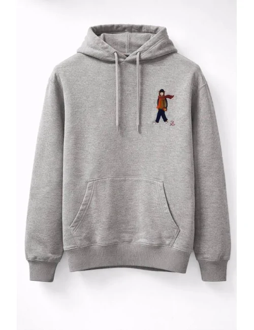 Felpa con cappuccio con stampa