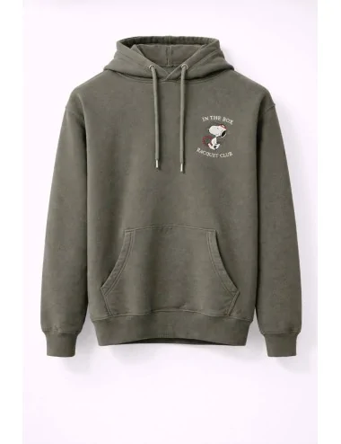 Felpa con cappuccio con stampa snopy