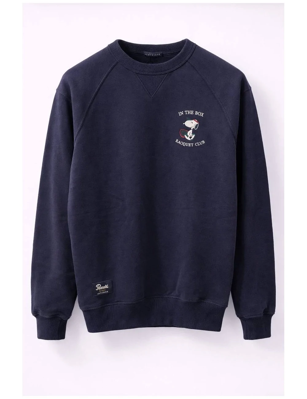 Felpa girocollo con stampa snopy raquet