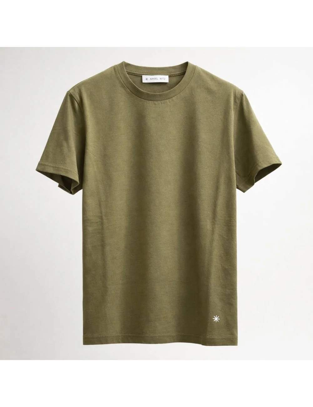 T-shirt verde in cotone
