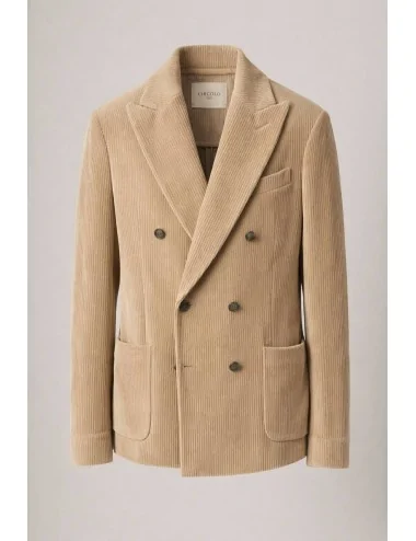 Blazer doppiopetto in velluto