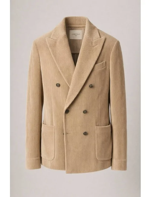 Blazer doppiopetto in velluto