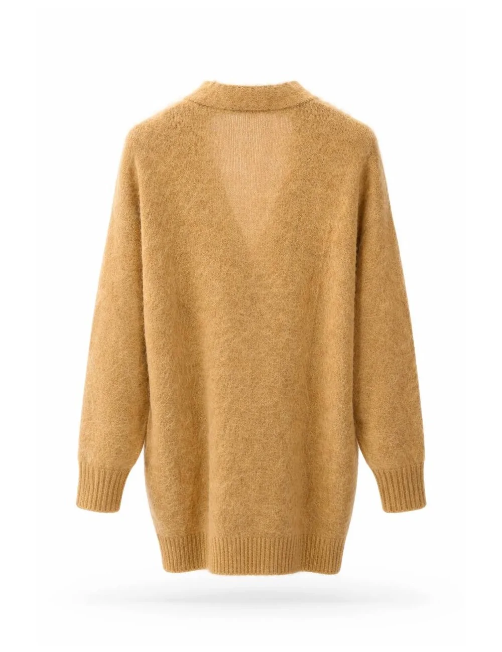 Cardigan Lungo Color Biscotto