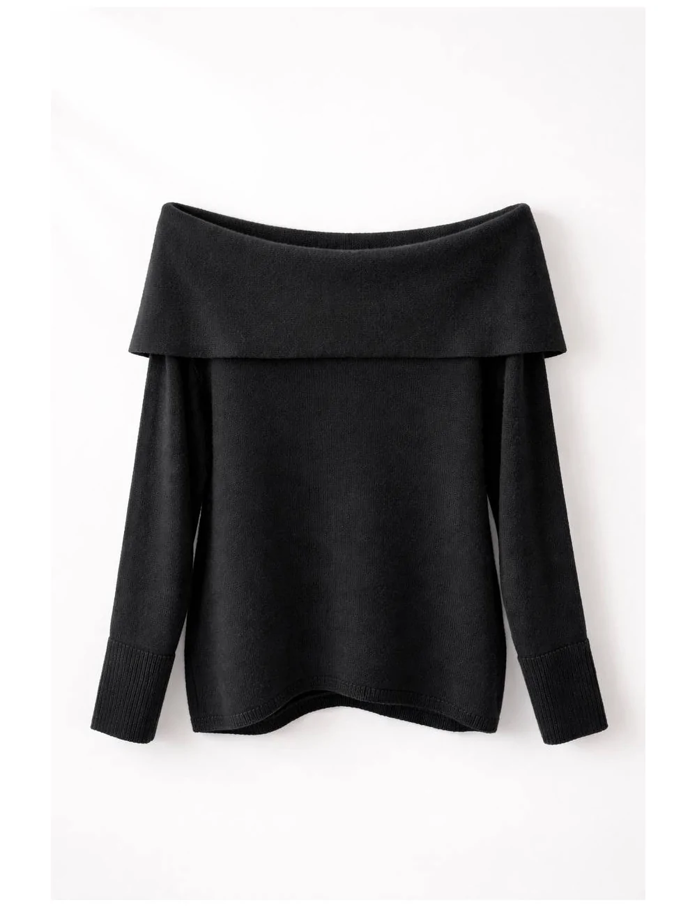 Maglia scollo a barca in cashmere