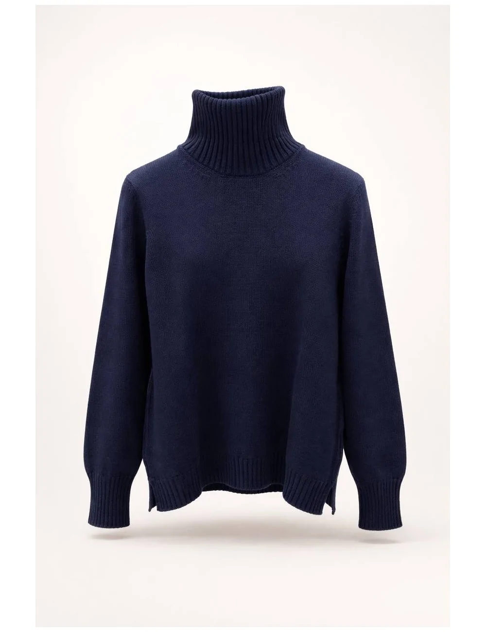 Collo alto in lana