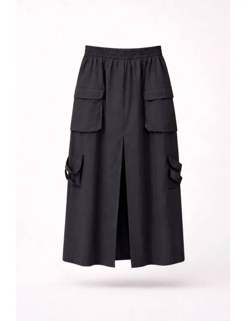 Gonna cargo in tessuto tecnico