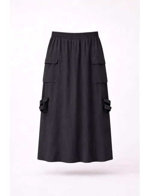 Gonna cargo in tessuto tecnico