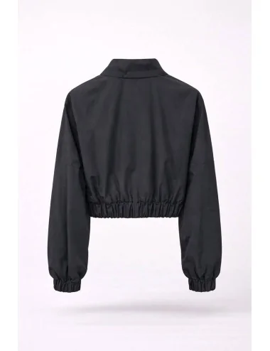 Bomber crop in tessuto tecnico 2