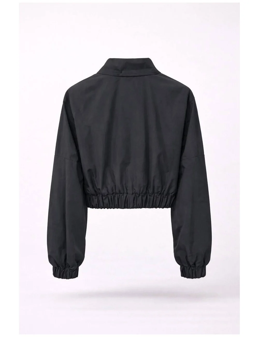 Bomber crop in tessuto tecnico