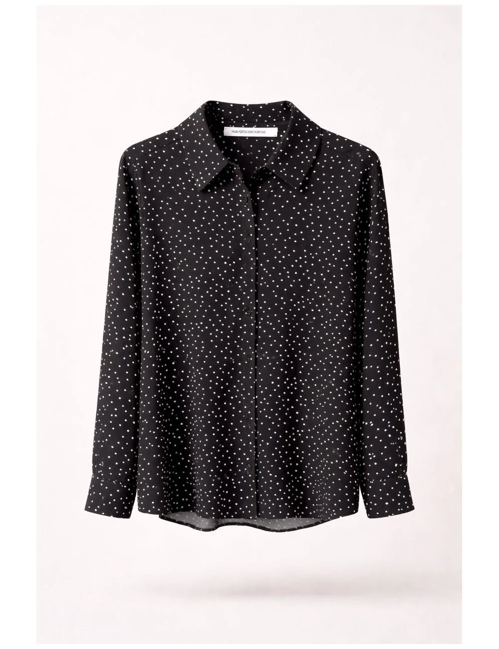 Camicia in crepe a pois