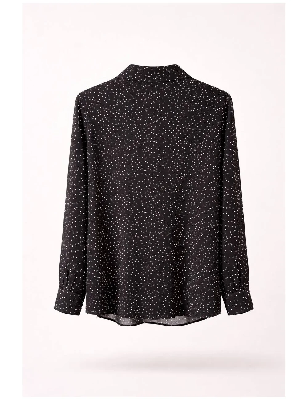 Camicia in crepe a pois