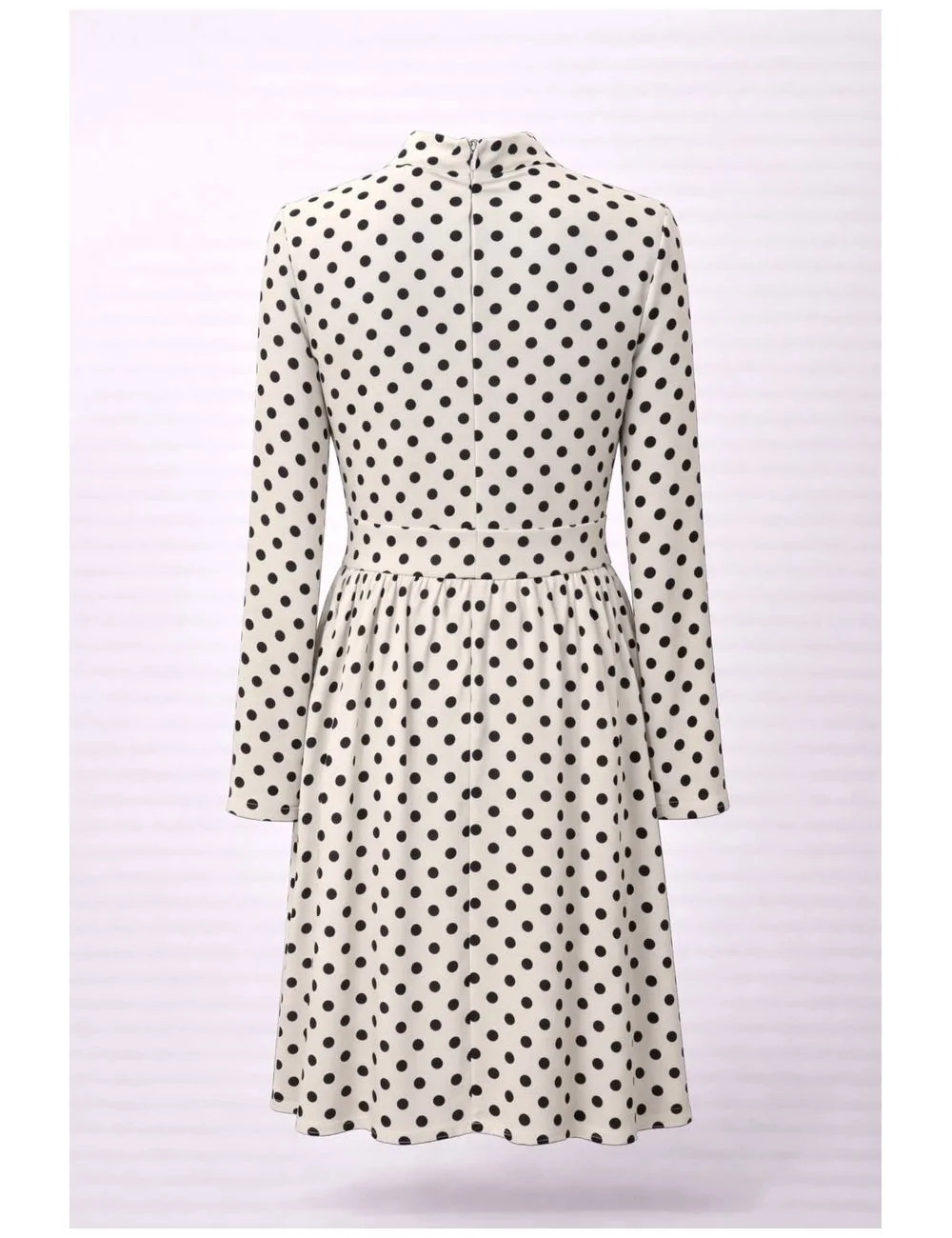 Abito Corto Dolcevita In Crepe