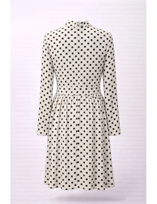 Abito Corto Dolcevita In Crepe