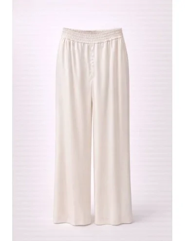 Pantalone Bianco In Raso