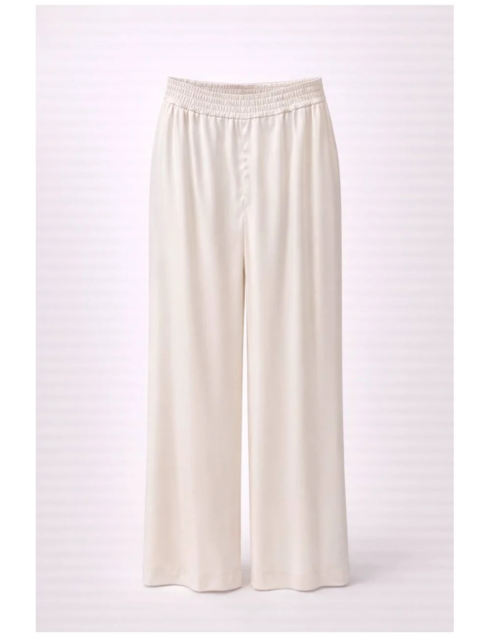 Pantalone Bianco In Raso