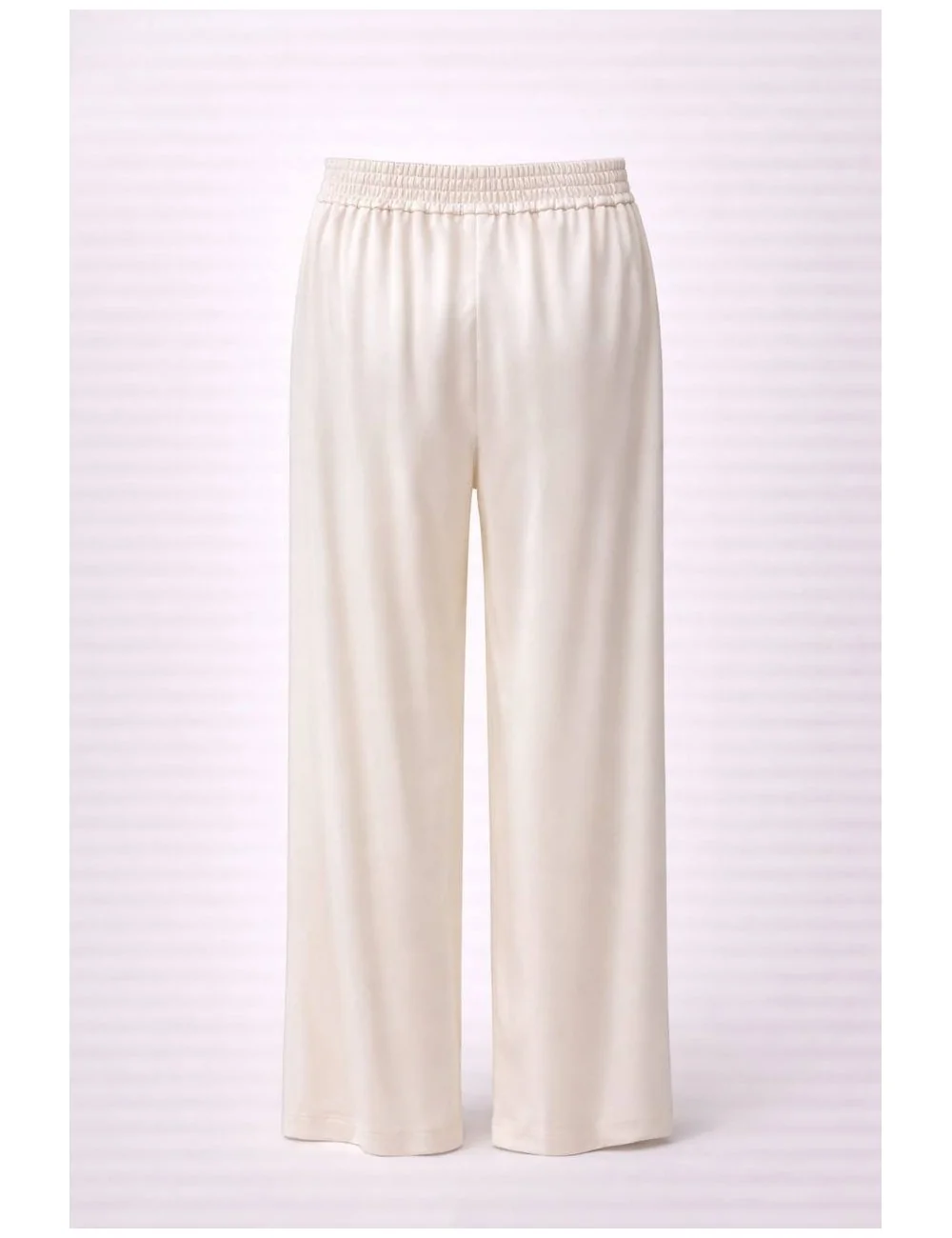 Pantalone Bianco In Raso